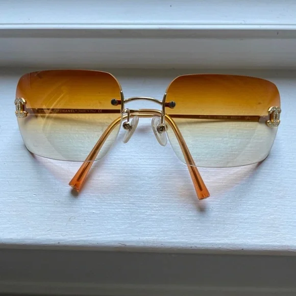 CHANEL | Accessories | Chanel Vintage Sunglasses Y2k Orange  display picture 1